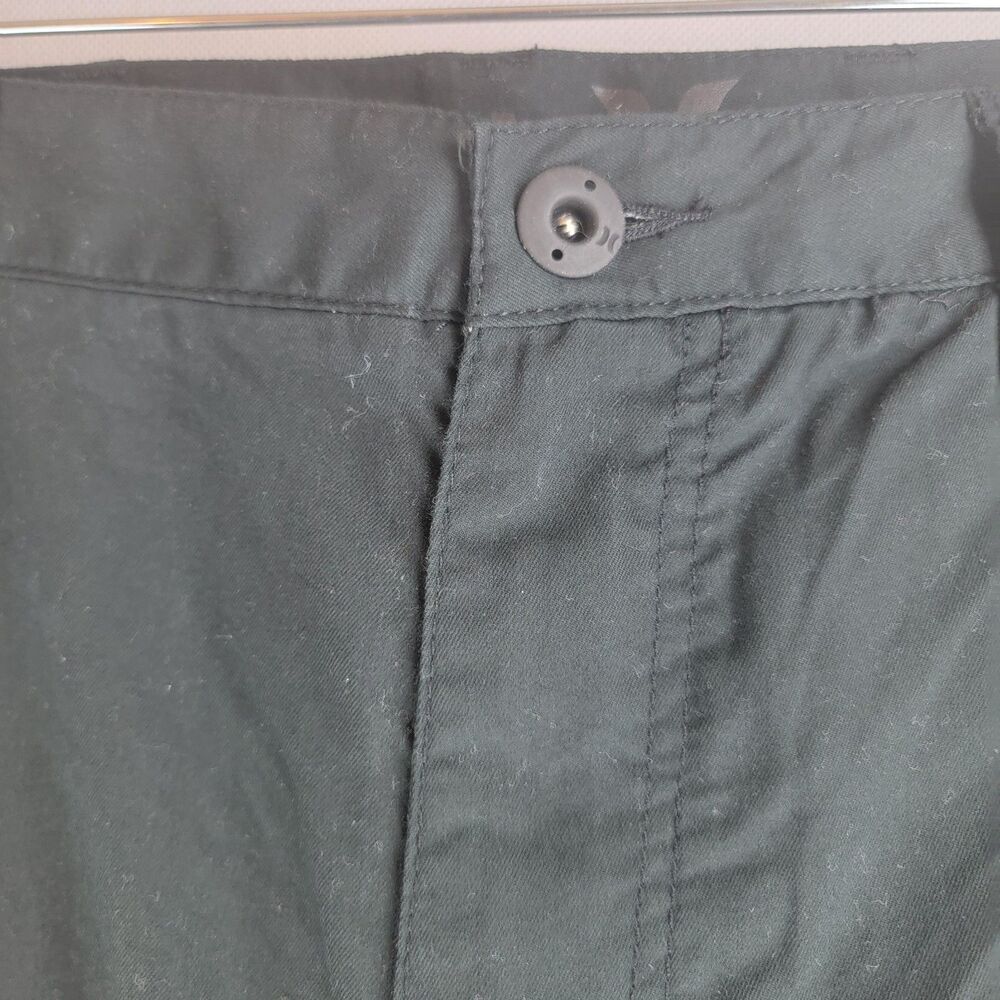 Hurley Mens Size 38 Black Nike Dri-Fit Cotton Poly Flat Golf Pants - Picture 4 of 15